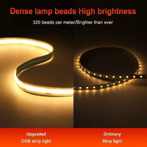 DC5V USB COB Led Light Strip with ON OFF Switch 320LED/m