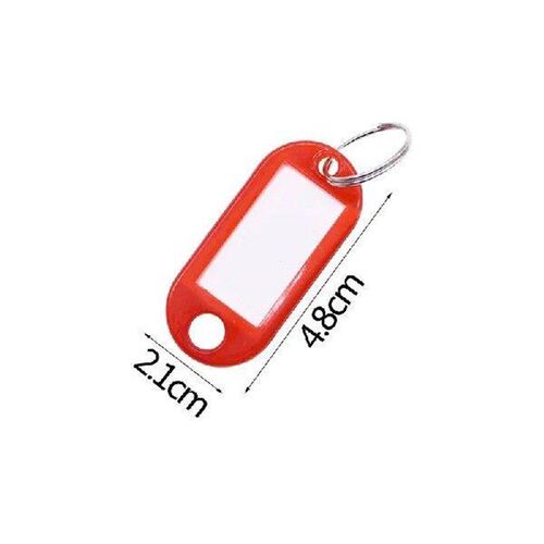 50pcs/lot Colorful Plastic Keychain Key Tags Label Numbered