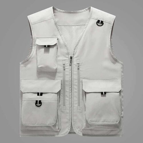 New Mens Vest Spring and Summer Thin Outdoor Multi-pocket W