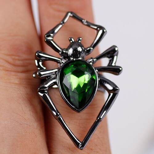 Hip Hop Punk Spider Insect Animal Rings For Women Men Creati