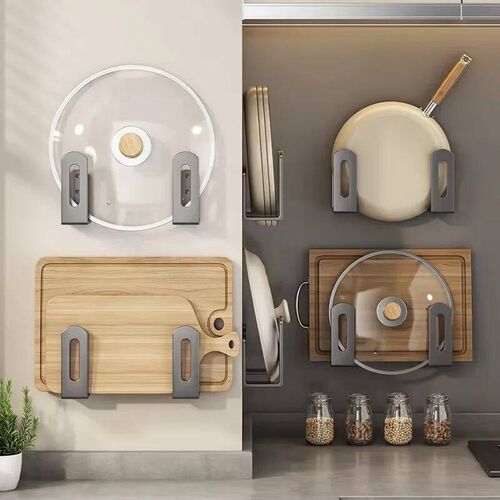 2pcs/set Pot Lid Rack Pot ver Cutting Board Holder Sponge St