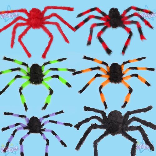Halloween decorations fake spider web set bar haunted house