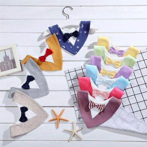 Infant Apron Baby Kids Bibs Burp Boy Girls Newborn Feeding W