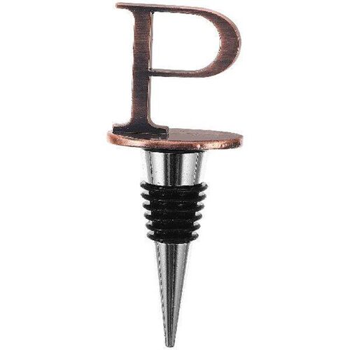 Alphabet Bottle Stopper Zinc Alloy Silicone Reusable