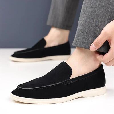 Fashion Mens Slip-on Casual Shoes Suede Leather Mens rendy