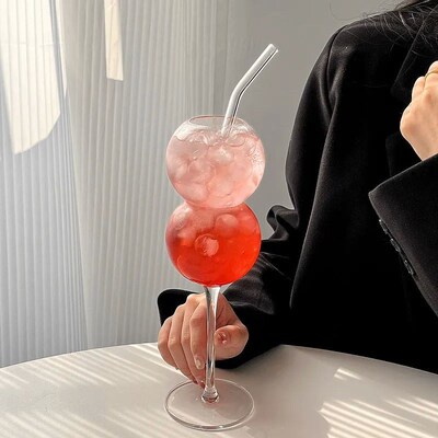 Creative Goblet Bubble Ball Cocktail Champagne Wine Juice Mi