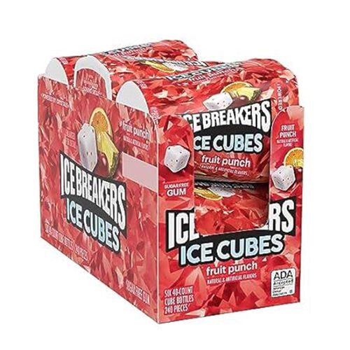 ICE BREAKERS Ice Cubes Fruit Punch Sugar Free Chewing Gum