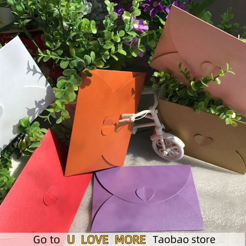 (10 pieces/lot) Mini 10.5x7.2cm Love Buckle Pearl Envelopes
