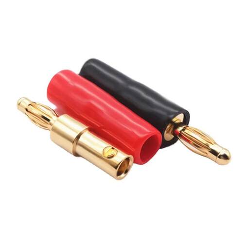 Banana Plugs Audio Jack Connector 12 Pairs / 24 pcs Screw Lo