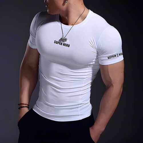 Summer Fitness Muscle Fitness Suit Short Sleeved Quick Dry T