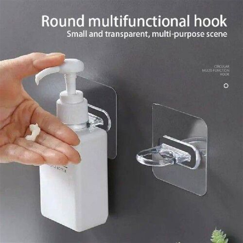 Wall Mounted Self-Adhesive Shampoo Bottle Shelf Liquid Soap