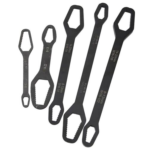 8 to 22 Black Multifunctional Double End Box Wrench Hexagon