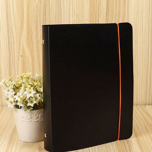 A4 A5 A6 A7 B5 Black Ring Binder Notebook Scrub Loose-Leaf B