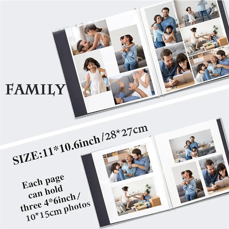 Solid Color Large Photo Album Self Adhesive Bookshelf Albums - 实物图