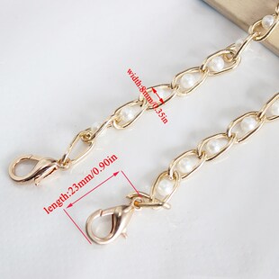 40-120cm Women Imitated Pearl Bag Chain Replacement Long Cro