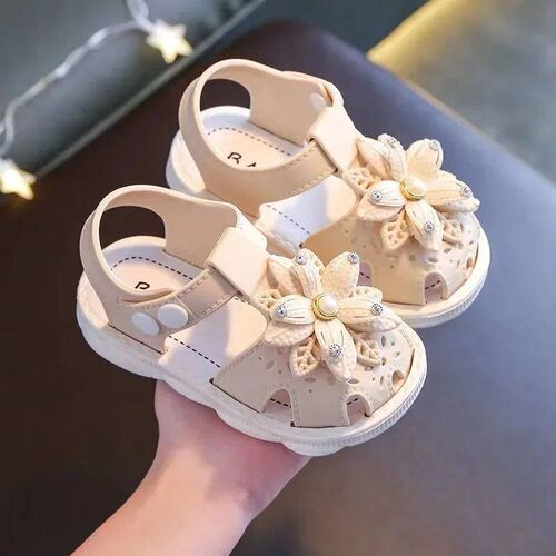 Solid Bow Childrens Summer Shoes Cute PVC Beach Non Slip Sa