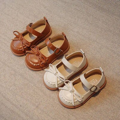 Little Girls Shoes Spring Autumn Kids Soft PU Leather Shoes