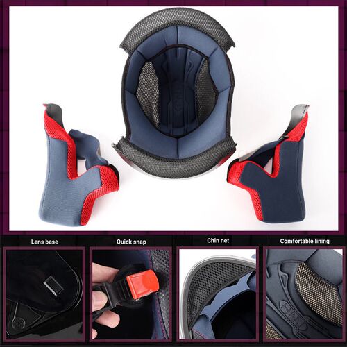 Motorcycle Full Face Helmet Cat Ear Helmet Women Moto Ear He