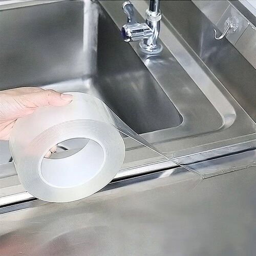 Home Kitchen Sink  Waterproof Mold Strong Self-adhesive Tran