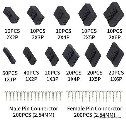 28GF 620Pcs Male Female Crimping Pin Adaptors Connectors