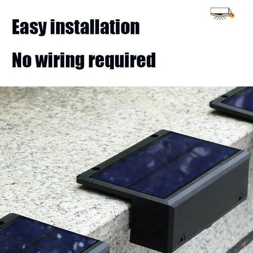 Solar Wall Lights Outdoor Square Solar Wireless Wall Mount L