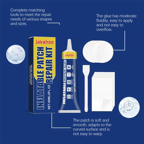JAKEHOE Inflatable Mattress Repair Kit - For Pools, Air Matt