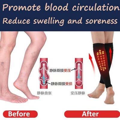 1pair Compression Socks Prevent Calf Varicose Ve Soreness Wo