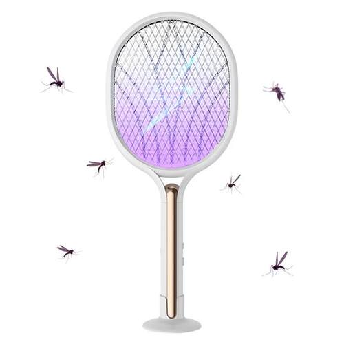 Electric Fly Swatter 4000V Bug Zapper Racket Dual Modes Mosq