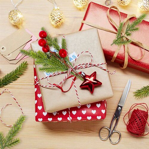 20/1Pcs Christmas Green Pine Needles Artificial Red Berries