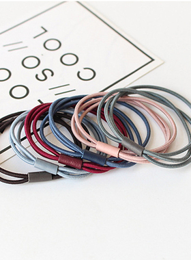 5Pcs/Lot Fashion Women Girls Rubber Bands tail Holder three-