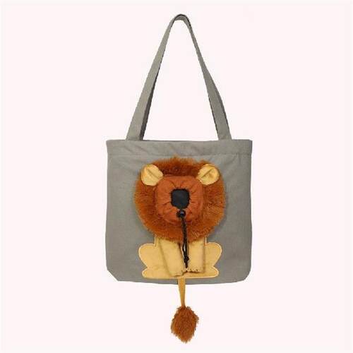 Lion Pattern eathable Bag Portable Canvas Sall Pet