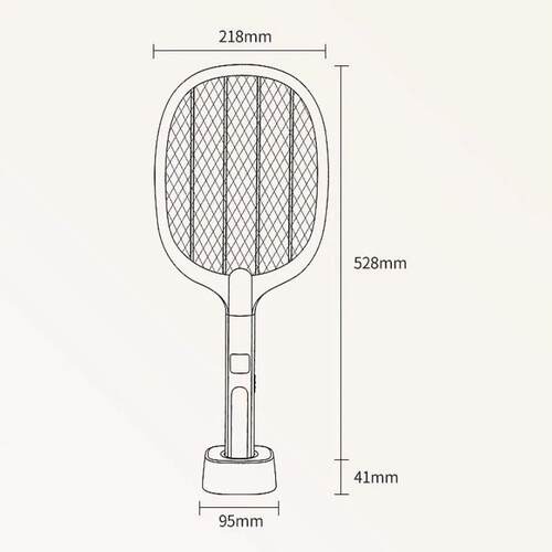 Electric Fly Swatter Handheld Fly Killer and Mosquito Trap L
