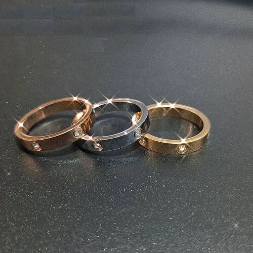 Fashion Stainless Steel Ring For Woman Girl Couple Cross Rin