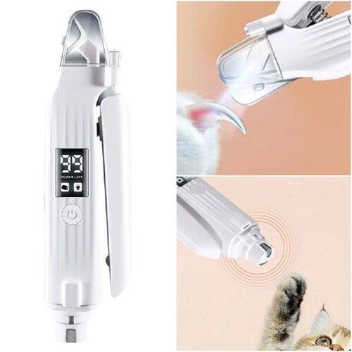 2 in 1 Electric Pet Toenail Clippers Rechargeable Dog Nail