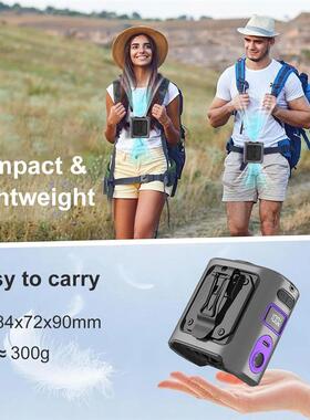 Waist Clip Fan 8000mAh Portable Fan USB Rechargeable Handhel