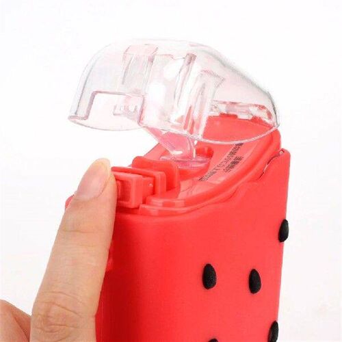 Water Bottle With Straw Creative Square Watermelon Cup