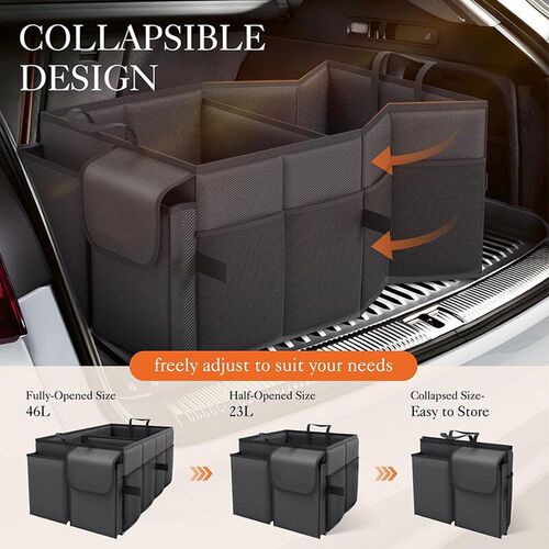 Large Capacity Foldable Car Trunk Organizer Storage Box Car