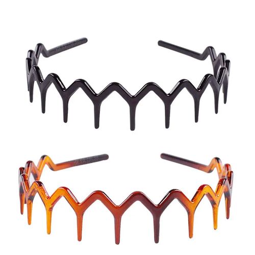 New Headband Hair Comb Zigzag Band Notched Headband Woman Ma