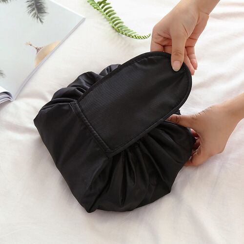 Women Drawstring Cosmetic Bag Travel Storage Makeup Bag Orga