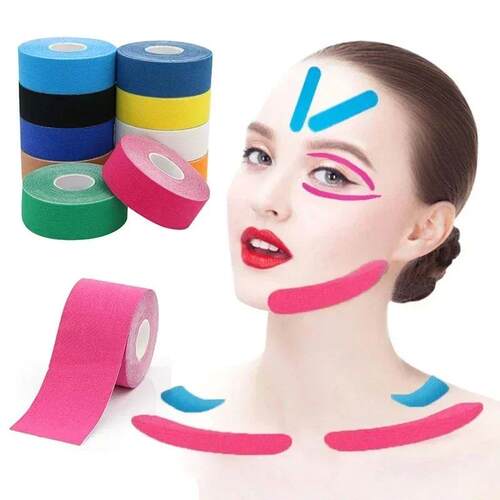 2.5CM*5M Kinesiology Tape for Face V Line Neck Eyes Lifting