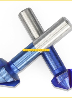 6pcs 90 Degrees 6.3-20.5mm Chamfer Drill Bit Set HSS 3 Flute
