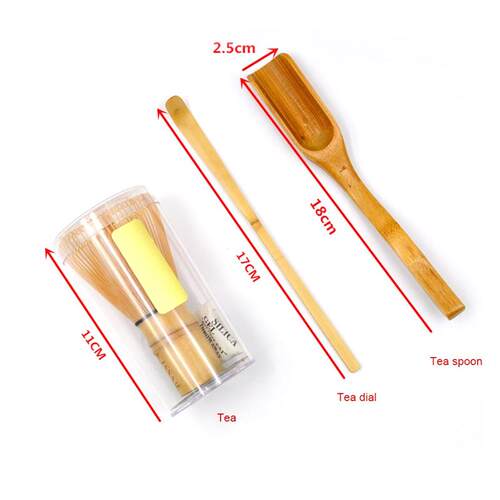 3 Pcs Matcha Tool Set Tea Whisk Tea Spoon Matcha Bowl Set Ja