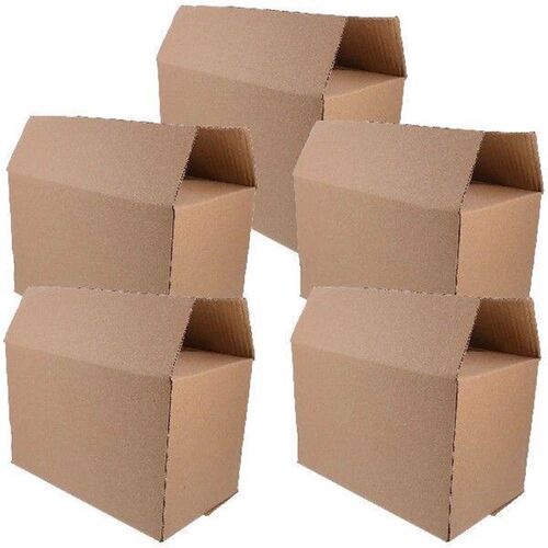 5 Pcs Express Boxes Corrugated Paper Storage Cartons Light