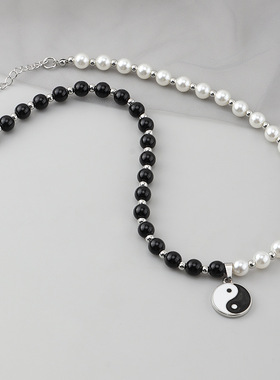 Fashion Hip-hop Tai Chi Pearl Beads Pendant Personalized