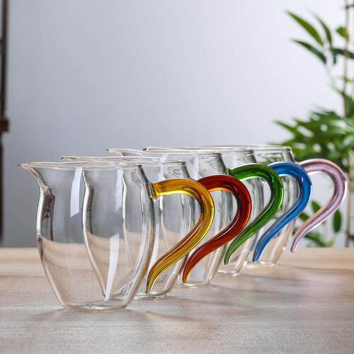 Caiba Fair Cup High Borosilicate Transparent Glass Penguin