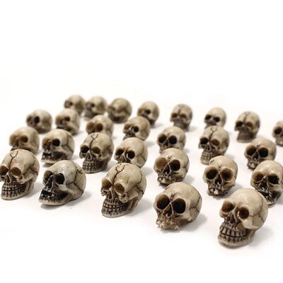 10/20Pcs Gothic Skull/ Mushroom Sculptures Collectable Hallo