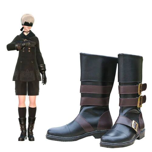 Game NieR Automata 9S Cosplay Shoes NieR Automata YoRHa No.