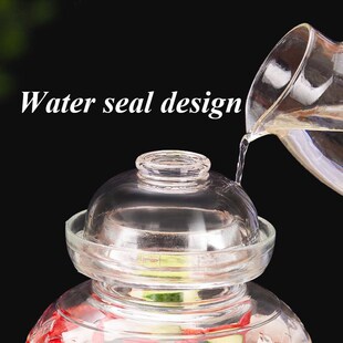 Sichuan China Pickling Pickles Jar Thicken Transparent Glass