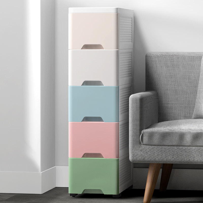 15/18/25cm夹缝收纳柜子抽屉式厨房置物架窄卫生间缝隙Z储物收纳