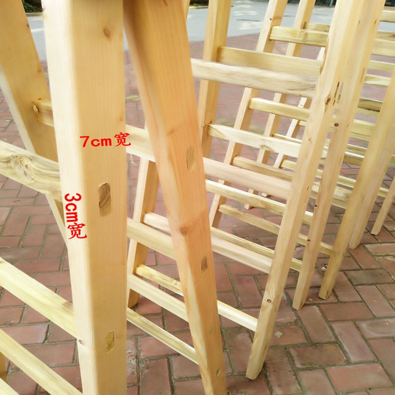 人字梯木梯家用实木加厚梯子折叠B梯双侧梯水电梯工地装修梯包邮